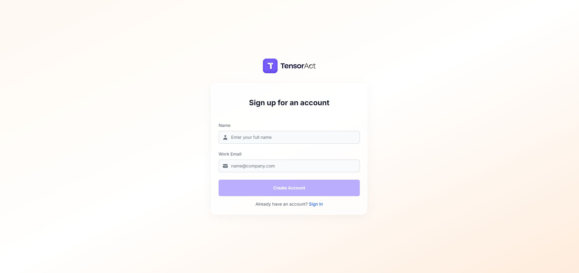 Figure 2: Sign-Up Page